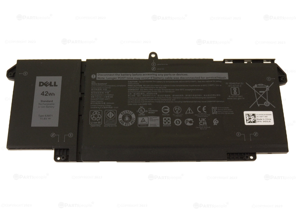 Dell Latitude 7420 7320 7520 Replacement Battery 9JM71
