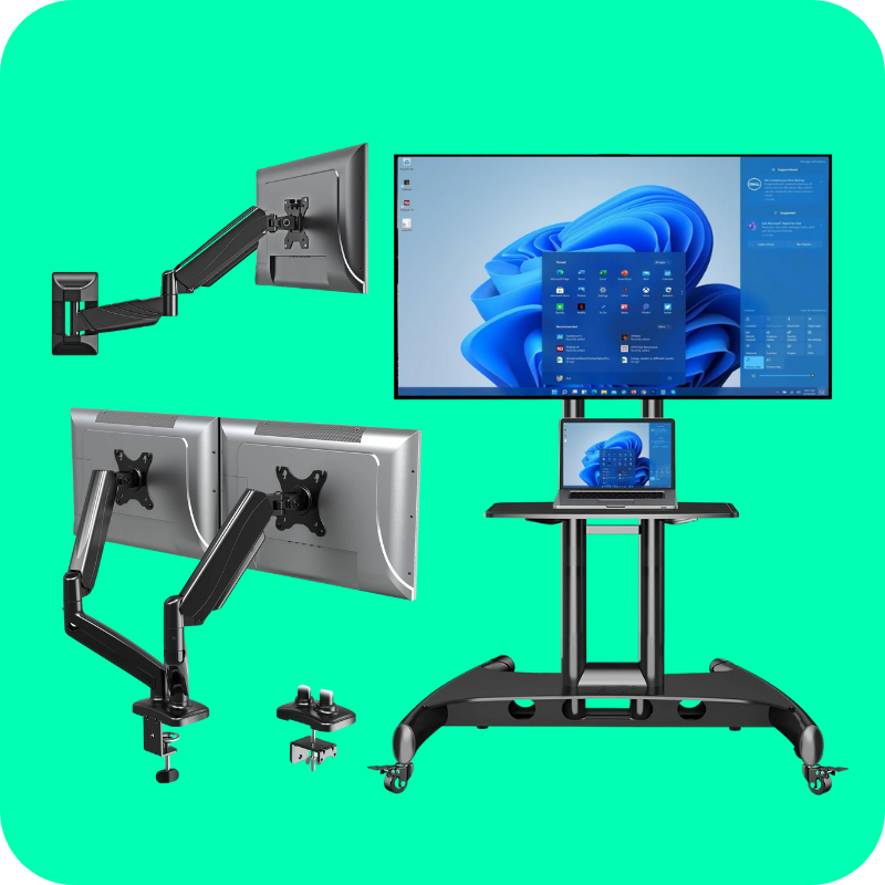 Buy Monitor Mounts, Floor Monitor carts at best price in Qatar