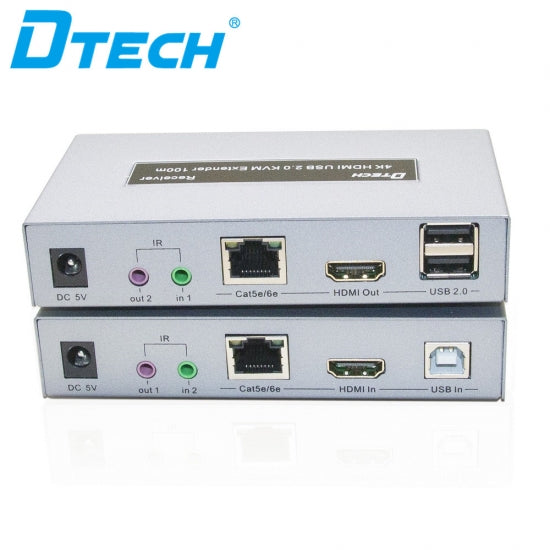DTECH DT-7051 4K HDMI USB2.0 KVM Extender 100M