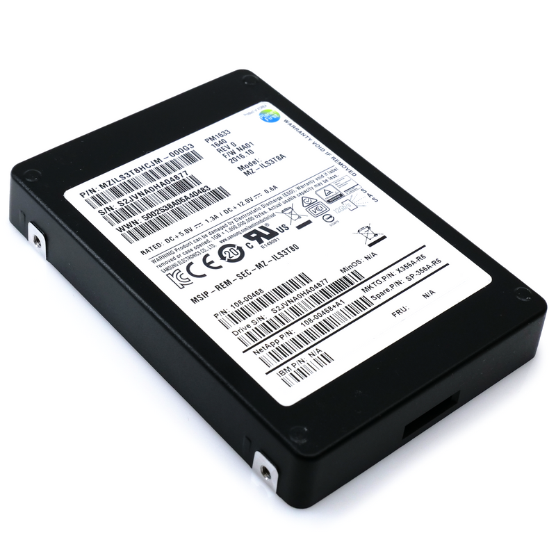 Samsung PM1633 3.84TB SAS SSD Flat View - ServerParts.qa