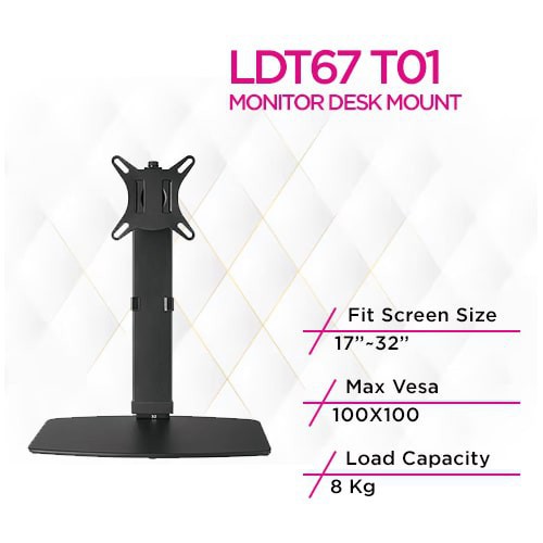 Skill Tech LDT67 T01 Vertical Liftable Monitor Stand